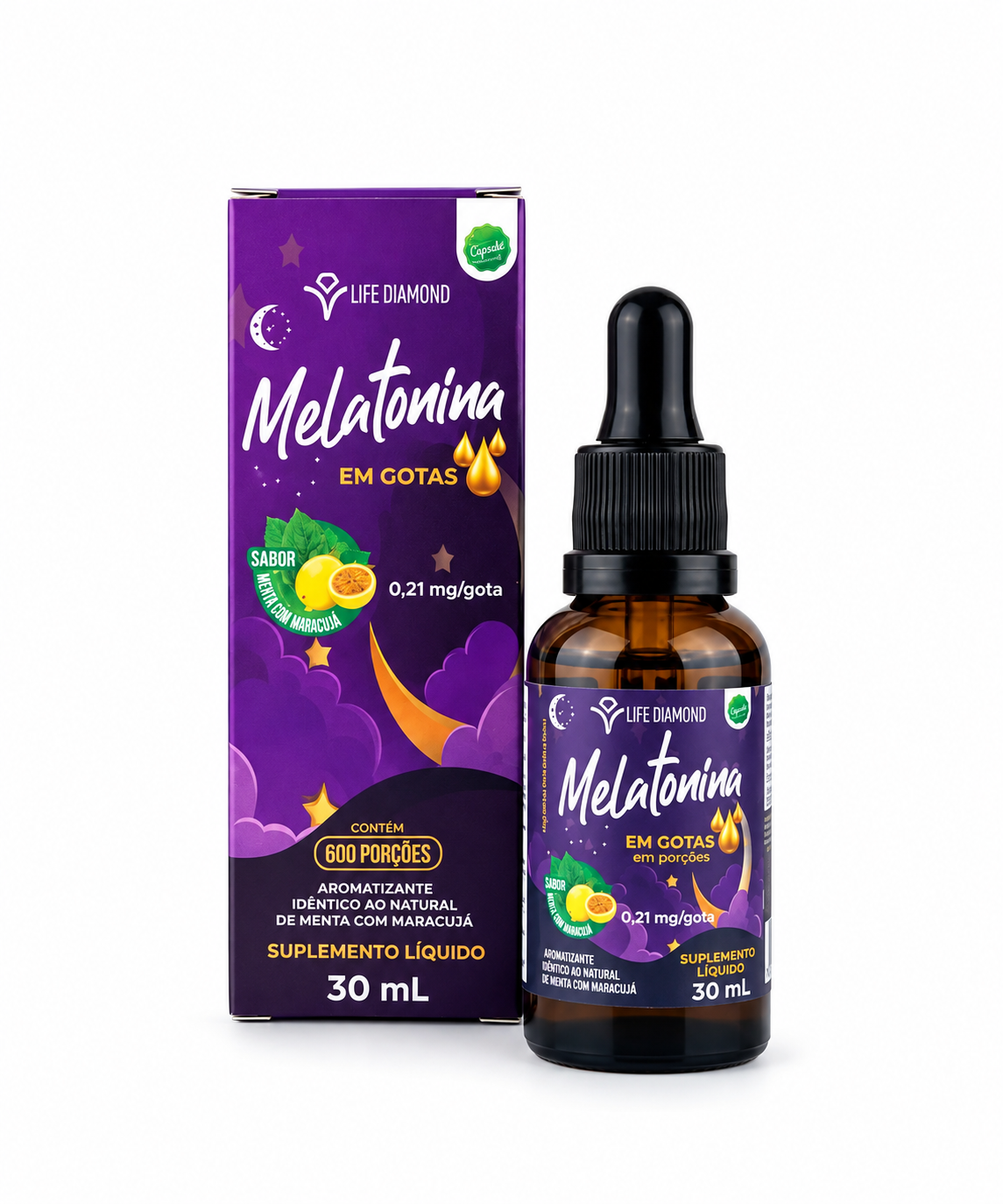 Melatonina Em Gotas 30 Ml Auxilia Na Qualidade Do Sono