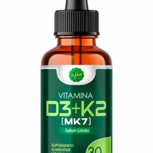 Vitamina D3 E K2 Absor&ccedil;&atilde;o De C&aacute;lcio E F&oacute;sforo Sabor Lim&atilde;o